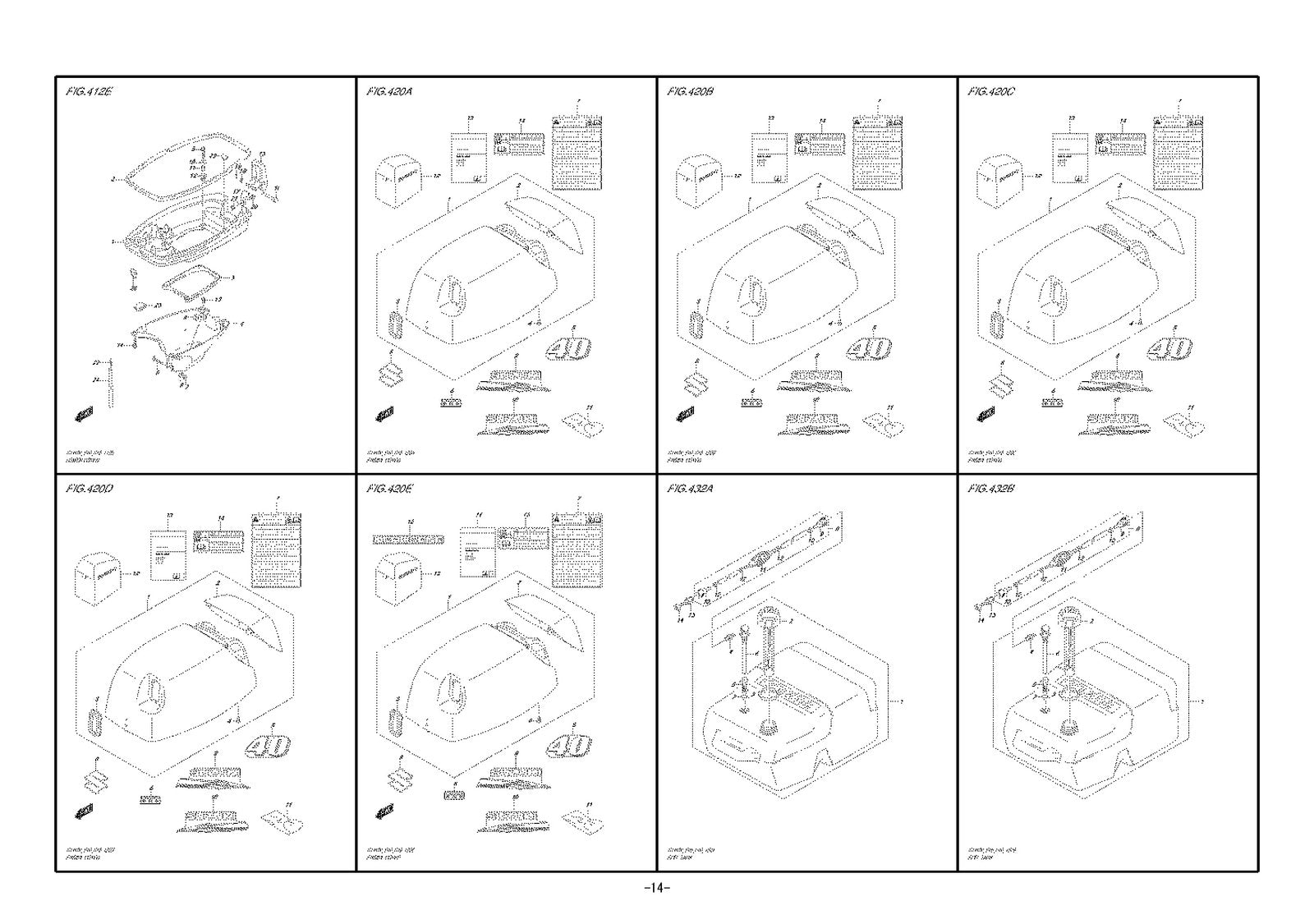 SUZUKI DT40W DT40WR DT40WK PARTS CATALOGUE MANUAL - WIRE BOUND TOUGH COVERS