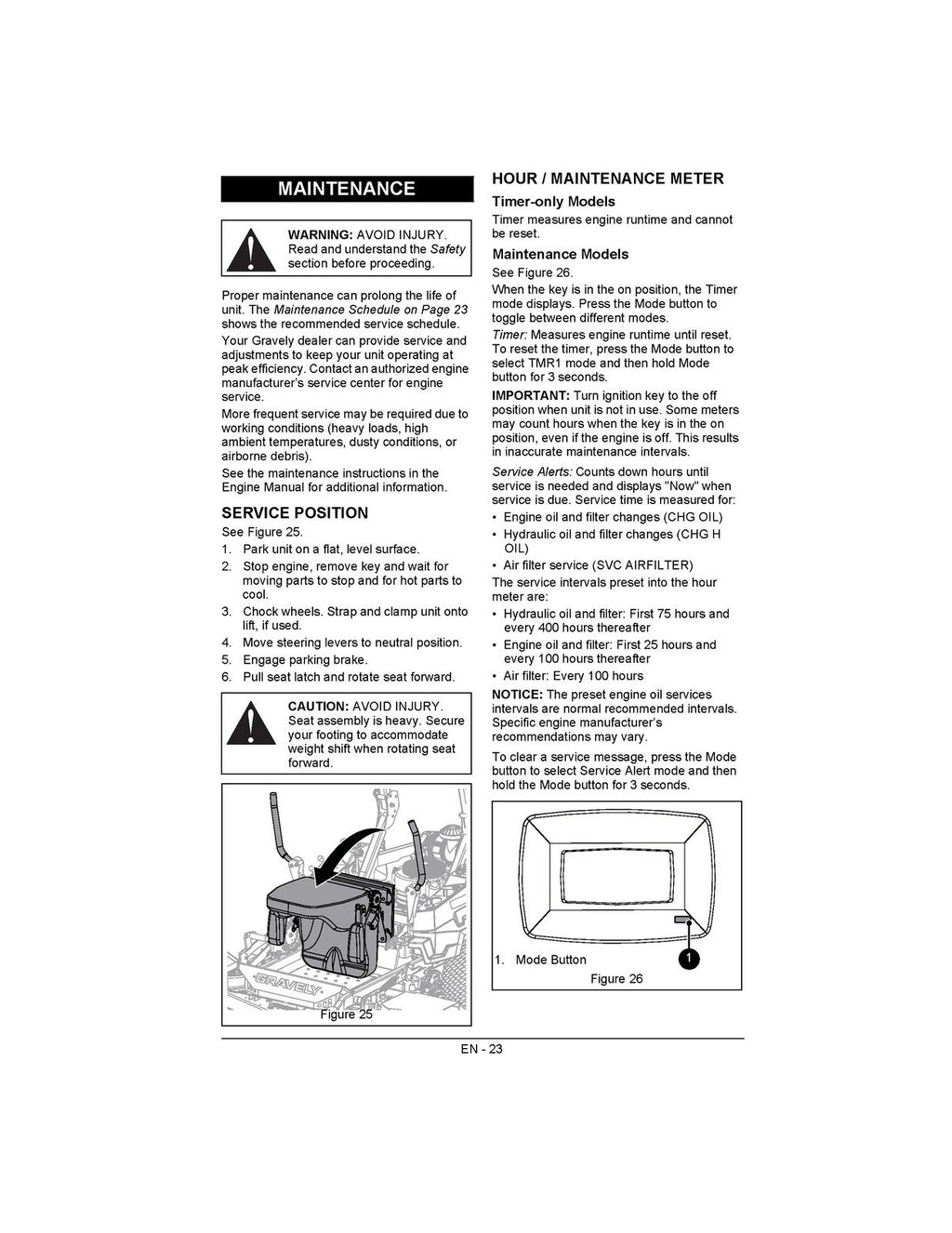 GRAVELY Pro-Turn 452 460 472 EFI OPERATORS MANUAL - WIRE BOUND - TOUGH COVERS