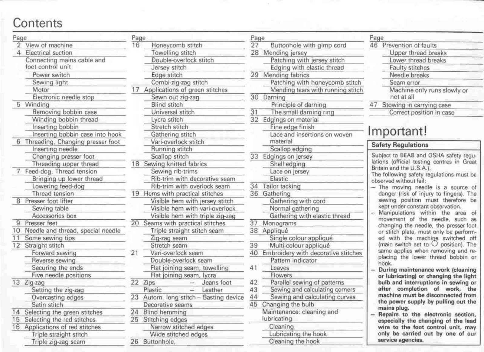 BERNINA 930 Record Service Manual & Instruction Manual BUNDLE, WIREBOUND, COVERS