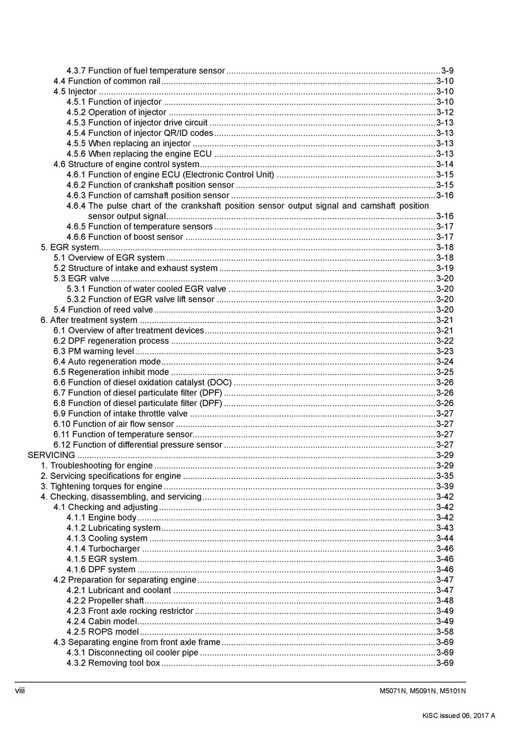KUBOTA M5071N M5091N M5101N WORKSHOP MANUAL - WIRE BOUND & TOUGH COVERS