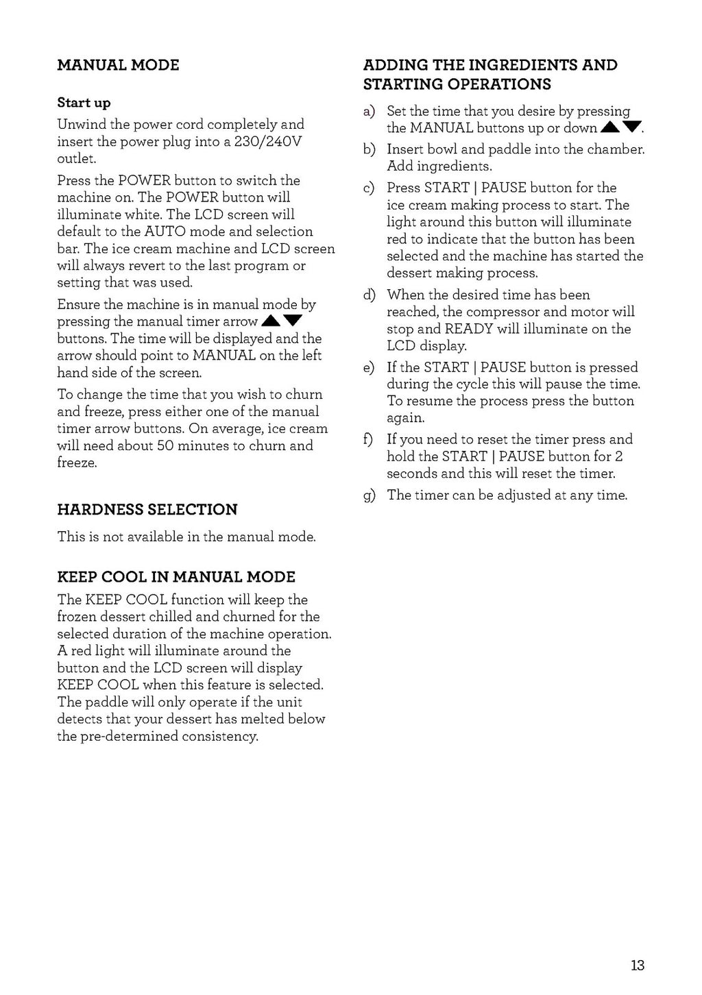 BREVILLE BCI600 Smart Scoop Ice Cream Maker Manual - Wire Bound - Tough Covers