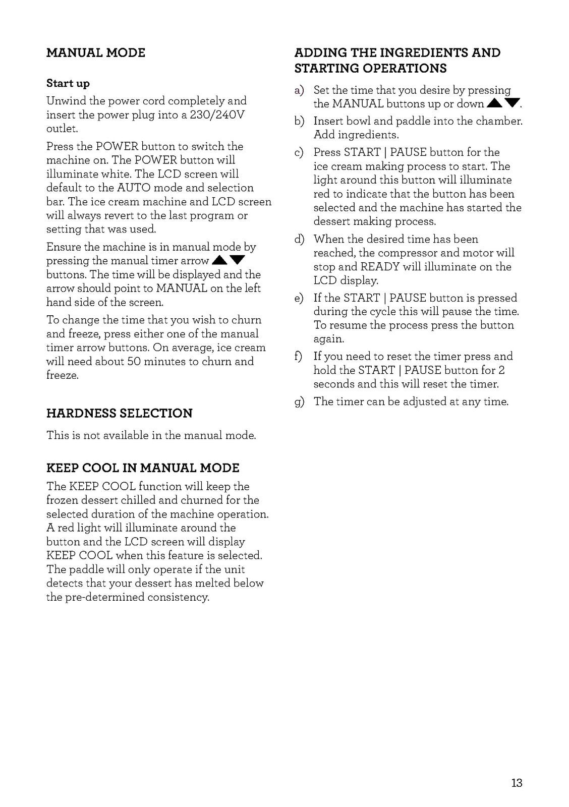 BREVILLE BCI600 Smart Scoop Ice Cream Maker Manual - Wire Bound - Tough Covers