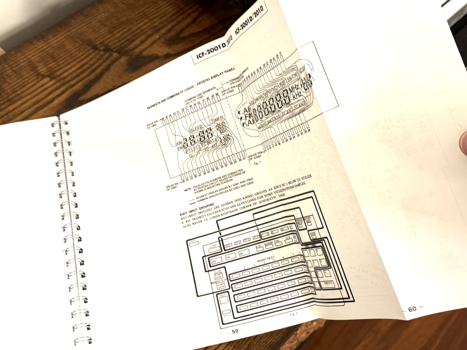 SONY ICF-2001D 2010 Receiver Service Manual - WIRE BOUND - COVERS - XL FOLDOUTS!
