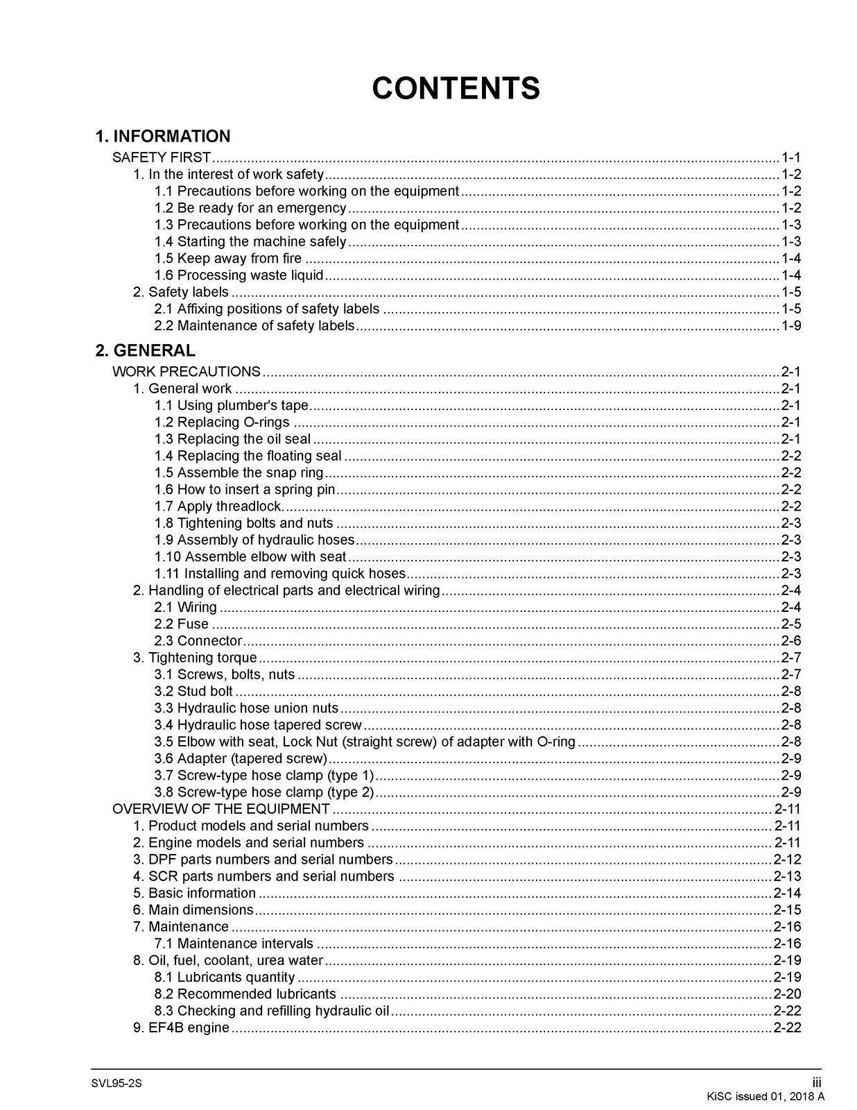 KUBOTA SVL95-2 COMPACT TRACK LOADER WORKSHOP MANUAL - WIRE BOUND - XL FOLDOUTS!