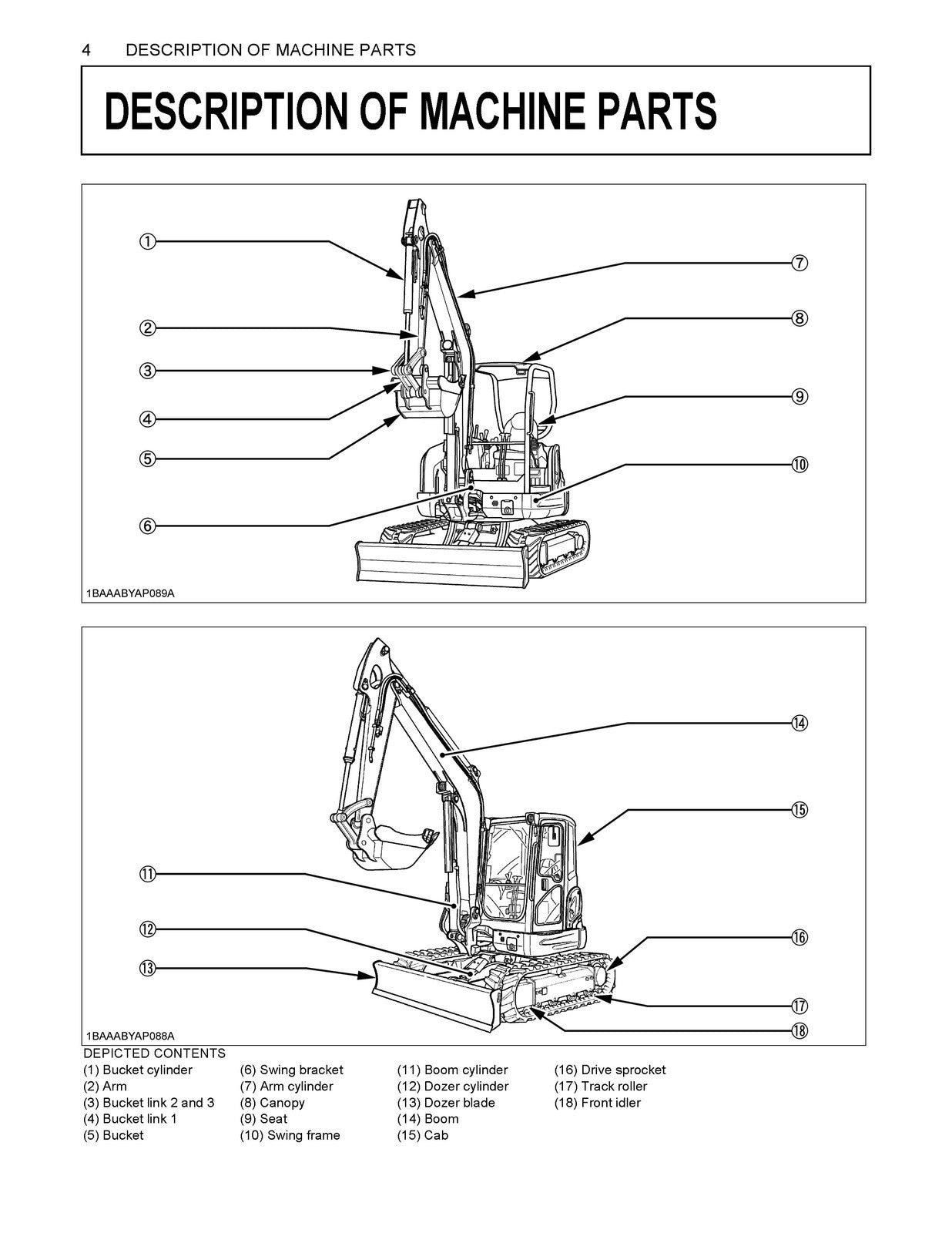KUBOTA KX057-4 U55-4-Operators-Manual - STEEL WIRE BOUND - PROTECTIVE COVERS