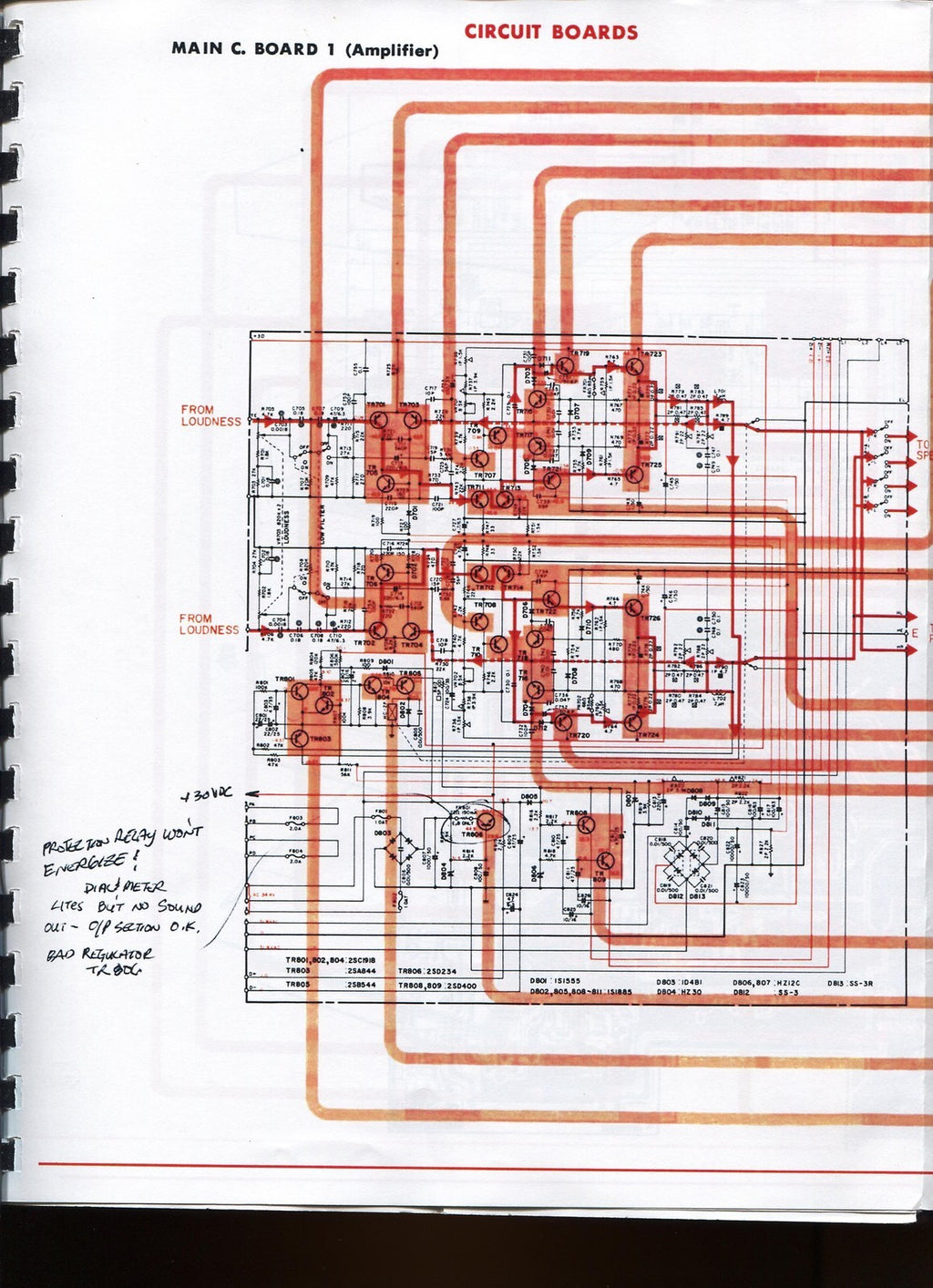 YAMAHA CR-820 Service Manual - STEEL WIRE BOUND - THICK COVERS