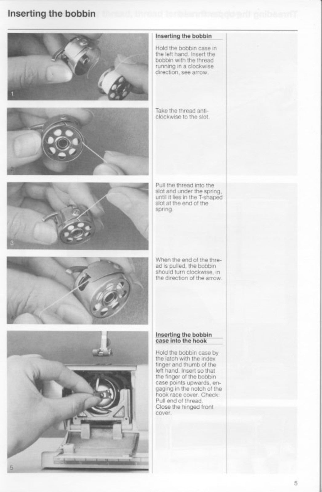 BERNINA 1011 Sewing Machine User Manual - STEEL WIRE BOUND - PROTECTIVE COVERS