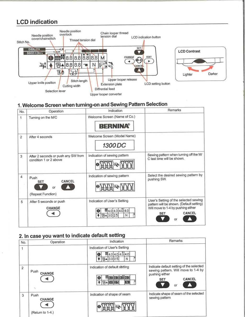 BERNINA Overlocker 1300DC Instruction Manual, STEEL WIRE BOUND PROTECTIVE COVERS