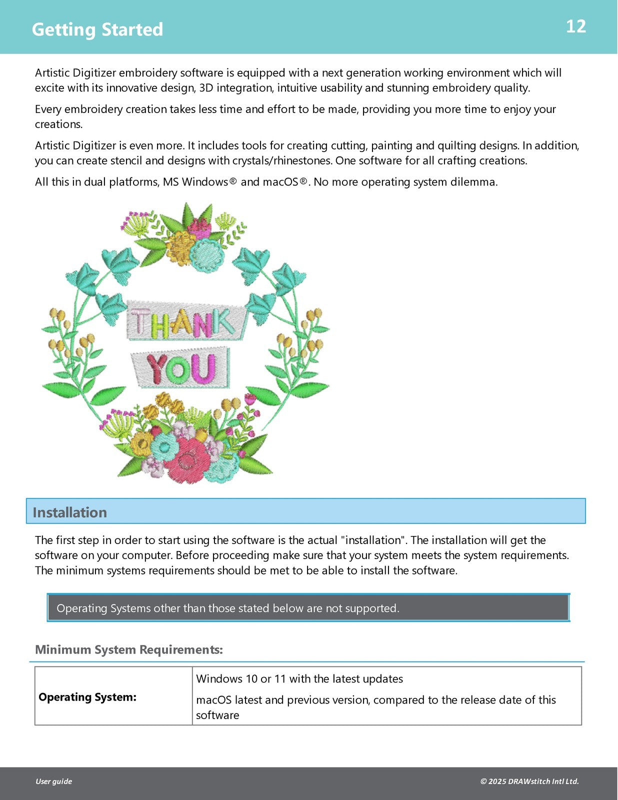 JANOME Artistic Digitizer 2.0 User Guide MANUAL (2025) STEEL WIRE BOUND - COVERS