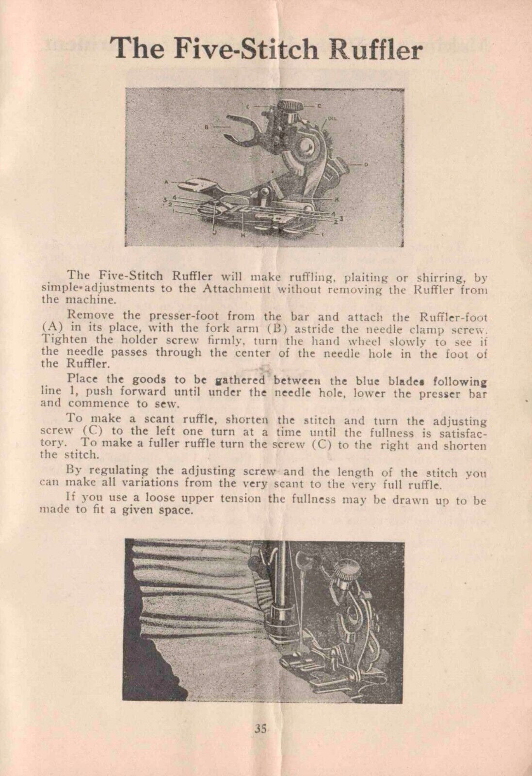 The FREE Sewing Maching Manual for C E CE 5 & Attachments - WIRE BOUND - COVERS