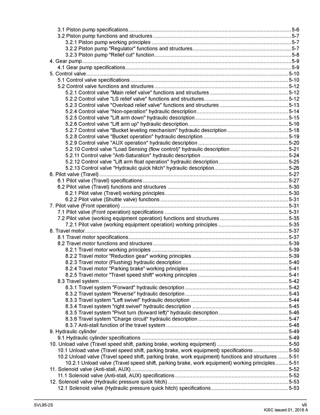 KUBOTA SVL95-2s COMPACT TRACK LDR WORSHOP MANUAL - BOUND - COVERS - XL FOLDOUTS