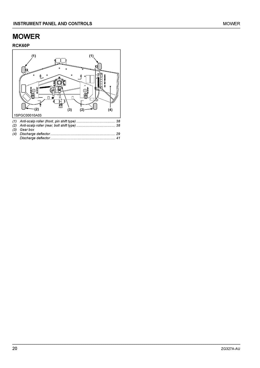 KUBOTA ZG327A-AU ZERO TURN MOWER OPERATORS MANUAL- WIRE BOUND - TOUGH COVERS
