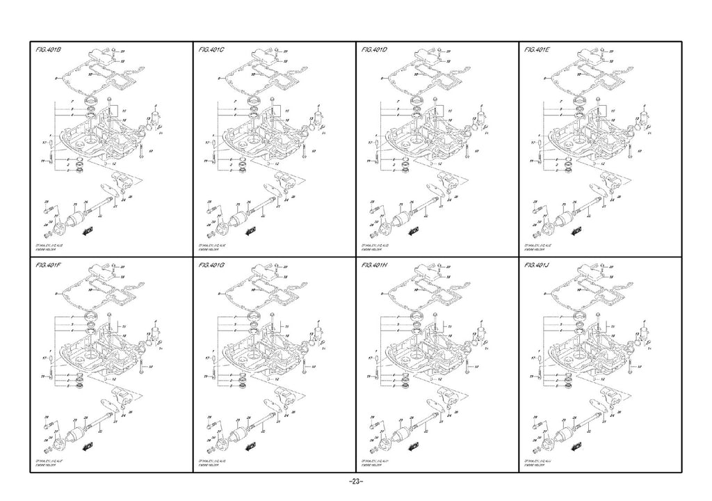 SUZUKI DF100A DF115A DF140A OUTBOARD PARTS CATALOGUE MANUAL - BOUND - COVERS