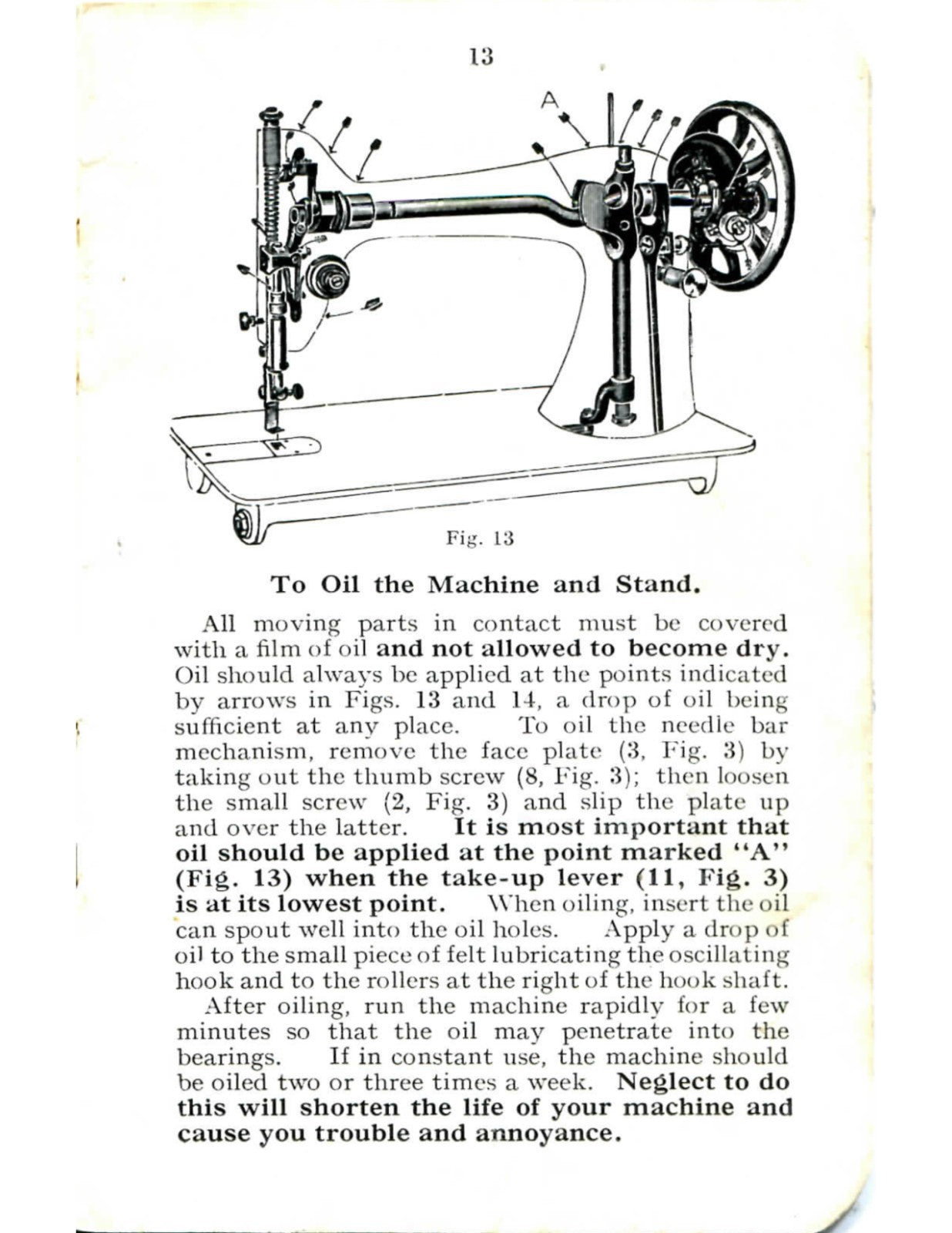 SINGER 66 Sewing Machine User Manual Reprint of Original, Tough WIRE Binding