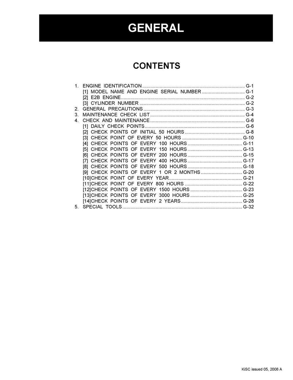 KUBOTA 03-E2B Series Workshop Manual - WIRE BOUND - TOUGH COVERS