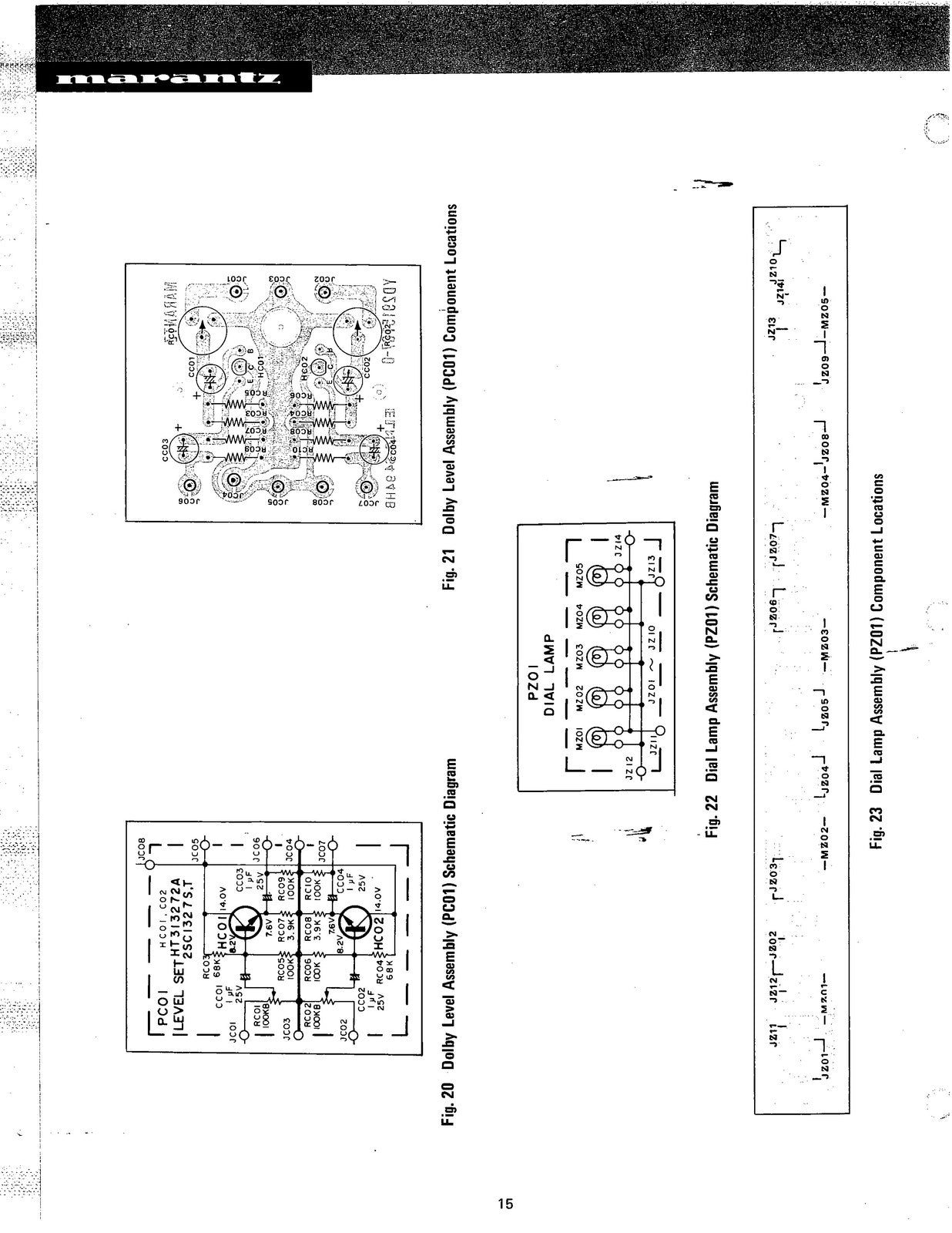 MARANTZ 2240B SERVICE MANUAL - STEEL WIRE BOUND, TOUGH COVERS - FOLDOUT DIAGRAMS