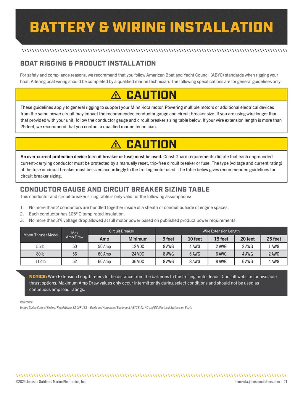 MINN KOTA RIPTIDE TERROVA Owners Manual - WIRE BOUND - TOUGH COVERS
