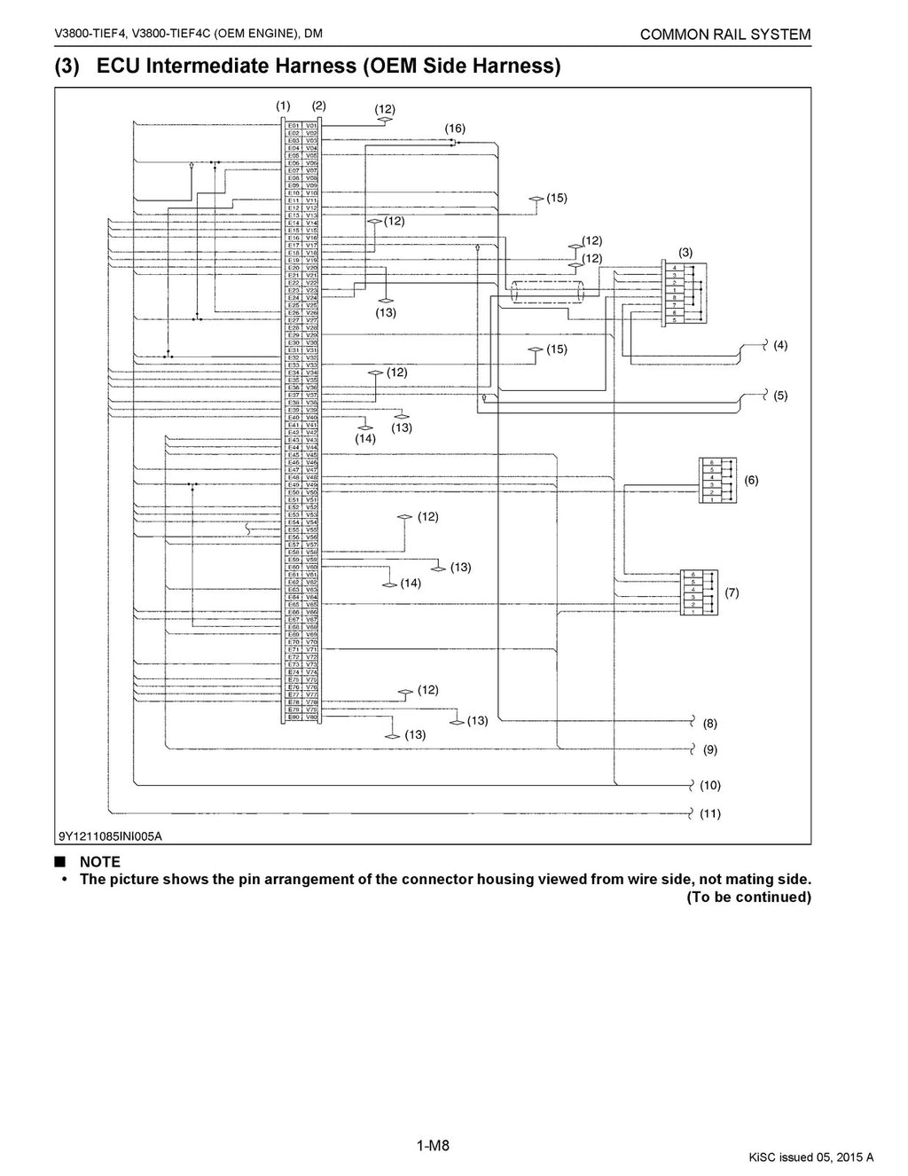 KUBOTA V3800-TIEF4, V3800-TIEF4C DIAGNOSIS MANUAL - WIRE BOUND - TOUGH COVERS