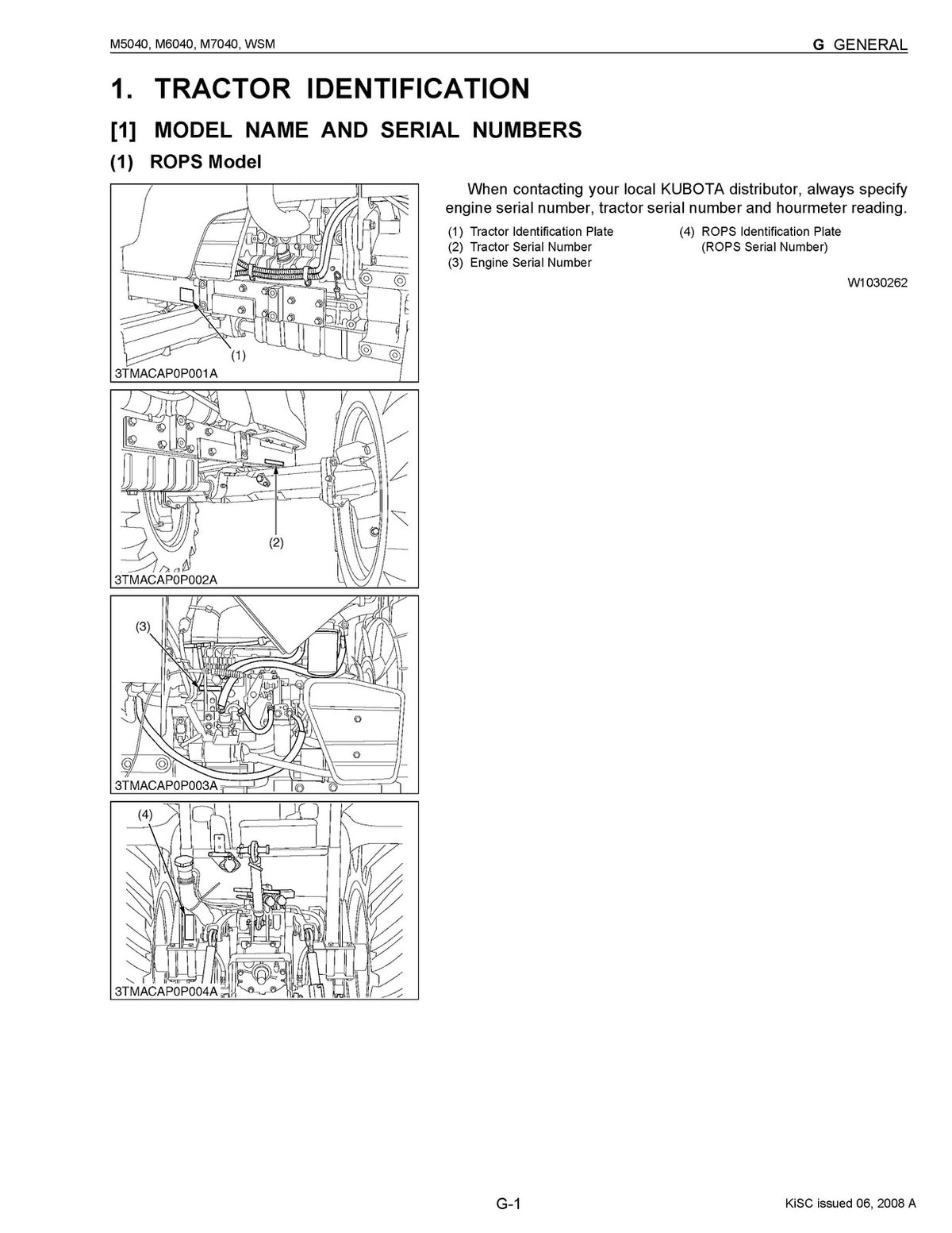 KUBOTA M5040 M6040 M7040 WORKSHOP MANUAL STEEL BOUND, TOUGH COVERS, XL FOLDOUTS