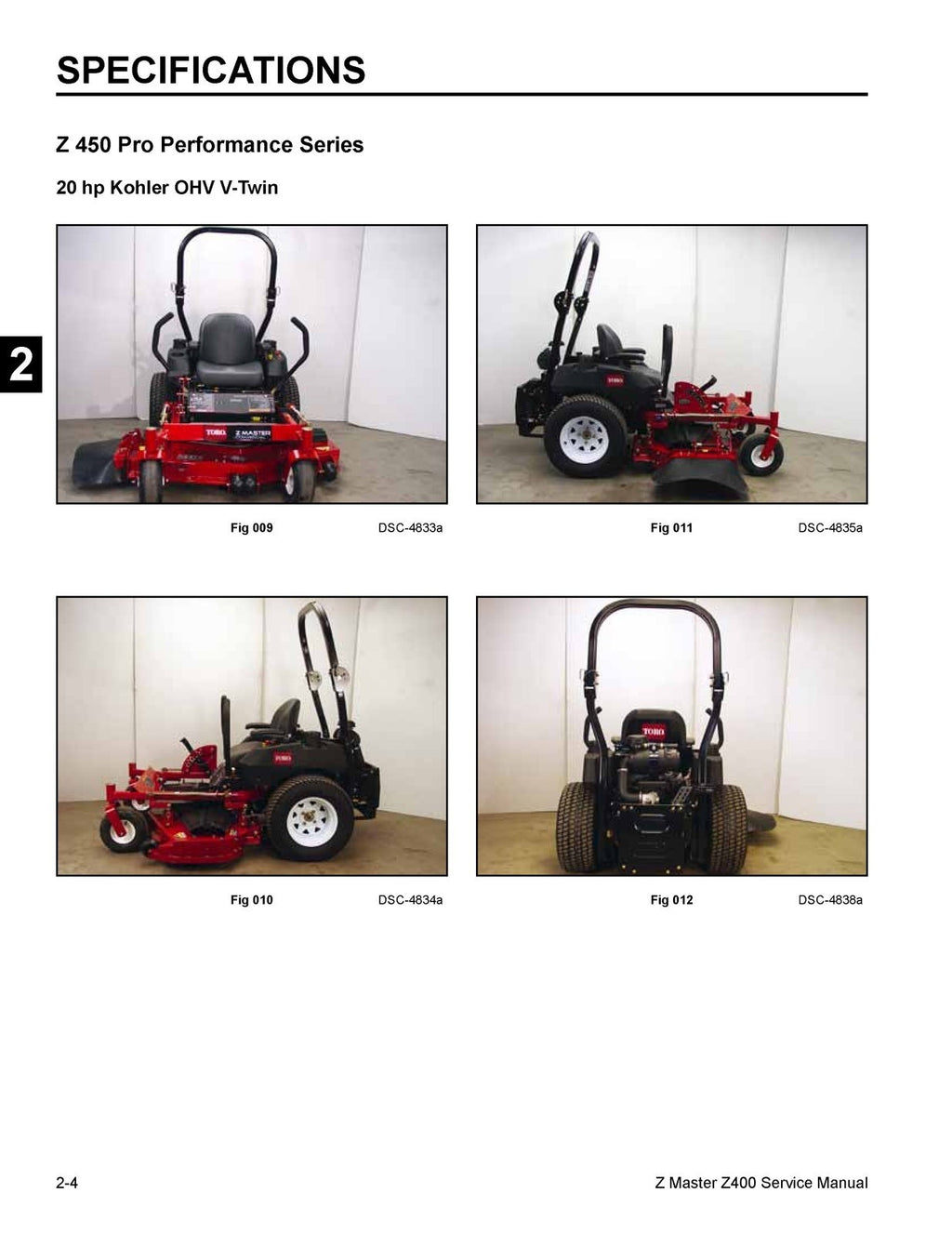 TORO Z Master Z400 Series SERVICE MANUAL - STEEL WIRE BOUND - PROTECTIVE COVERS