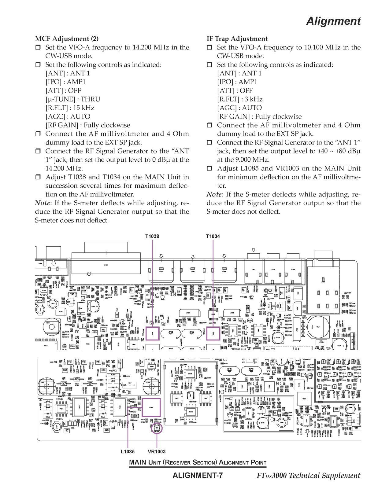 YAESU FT DX 3000 Transceiver Technical Supplement Manual BOUND, COVERS, FOLDOUTS