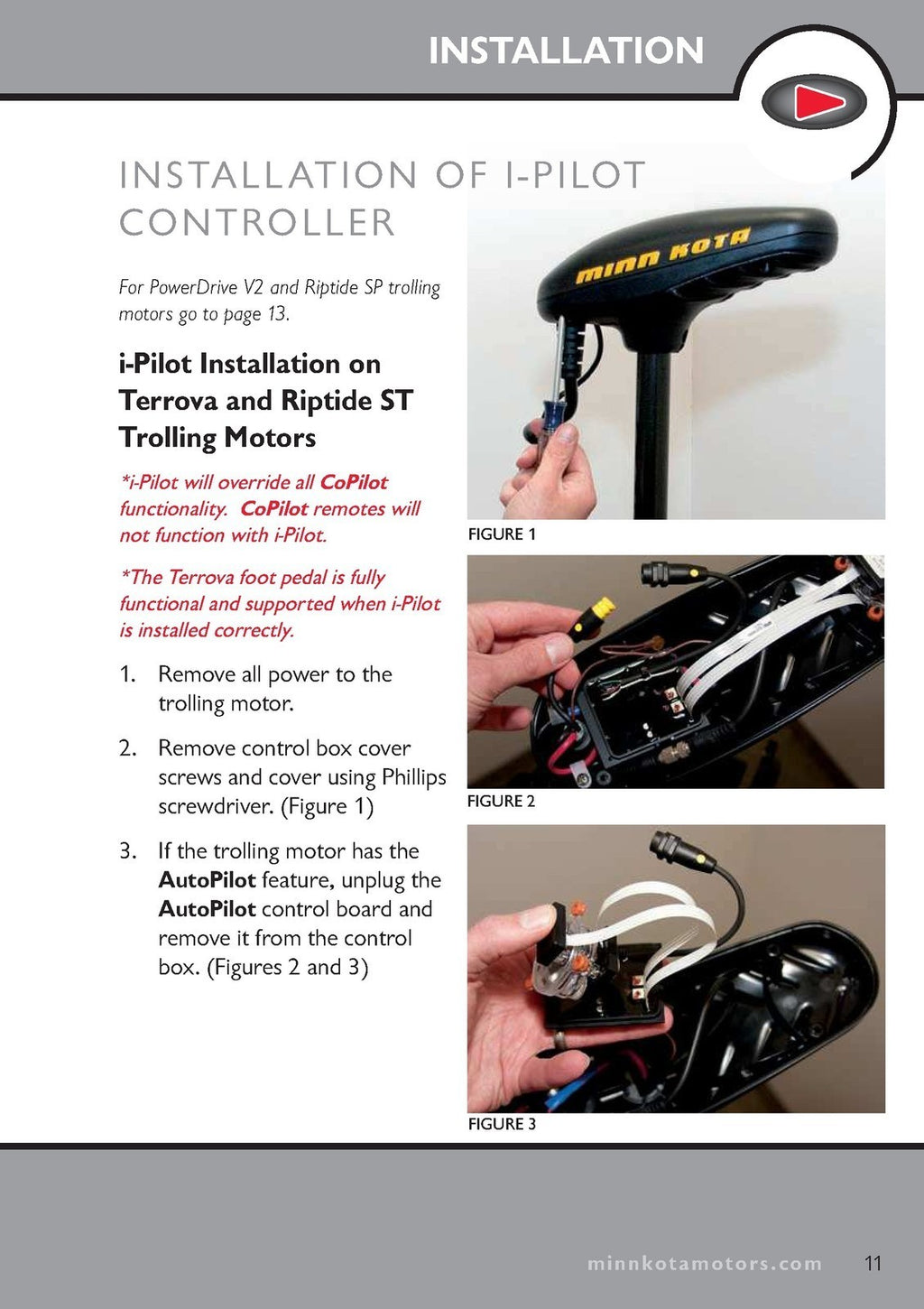 MINN KOTA i-Pilot Legacy Owners Manual - STEEL WIRE BOUND - PROTECTIVE COVERS