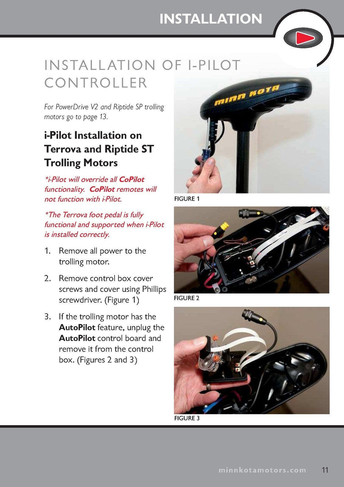 MINN KOTA i-Pilot Legacy Owners Manual - STEEL WIRE BOUND - PROTECTIVE COVERS