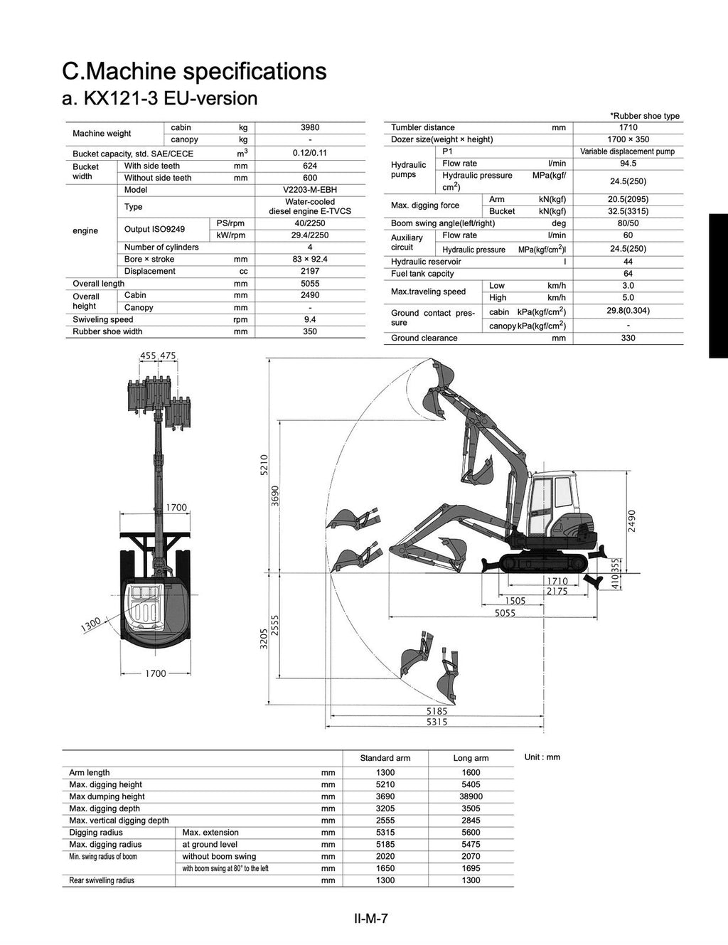 KUBOTA KX121-3 KX161-3 WORKSHOP MANUAL WSM EXCAVATOR +MINOR CHANGE CH+ FOLDOUTS!