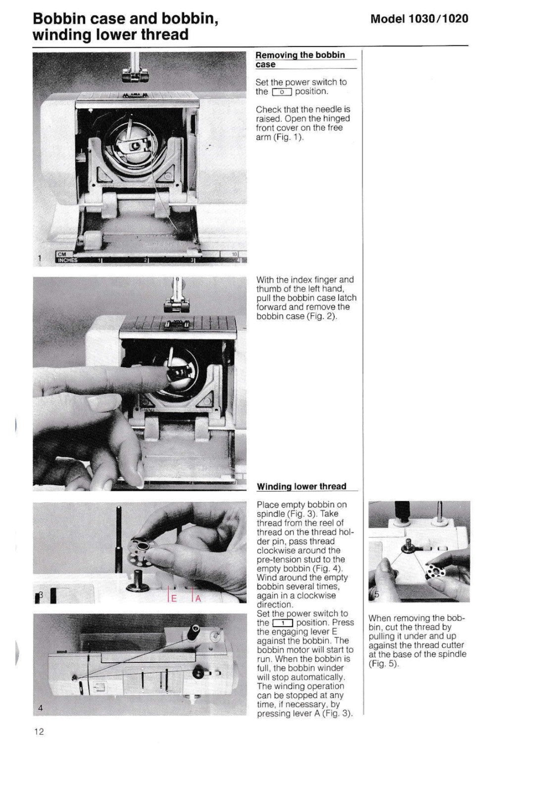 BERNINA 1020-1030 Sewing Machine User Manual In COLOR, TOUGH COVERS, WIRE BOUND