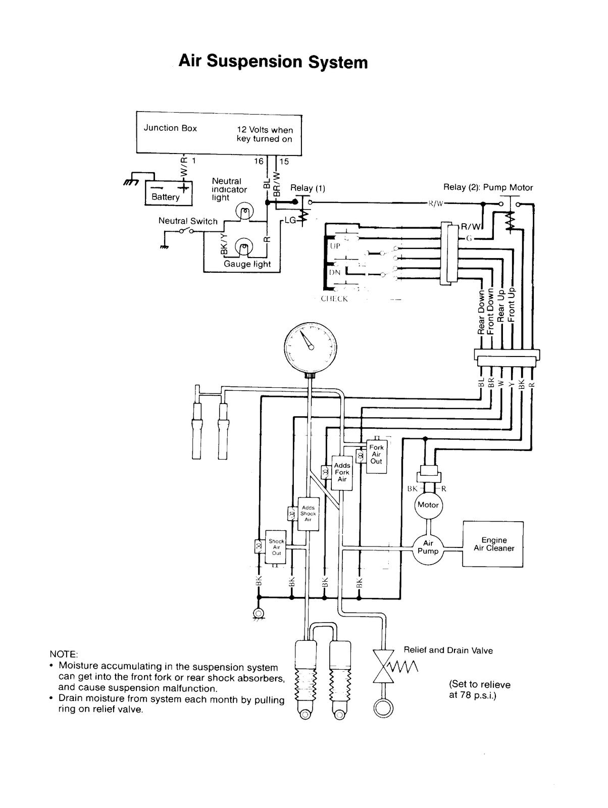 KAWASAKI ZN1300 Motorcycle Technical Training Manual 1984 - WIRE BOUND - COVERS