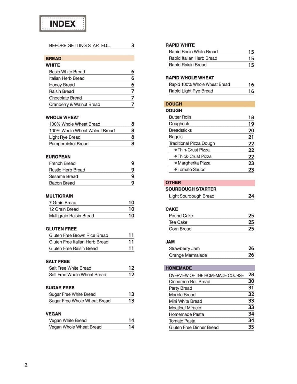 Zojirushi BB-PDC20 Bread Machine Owners Manual User Guide Instruction + Recipes!