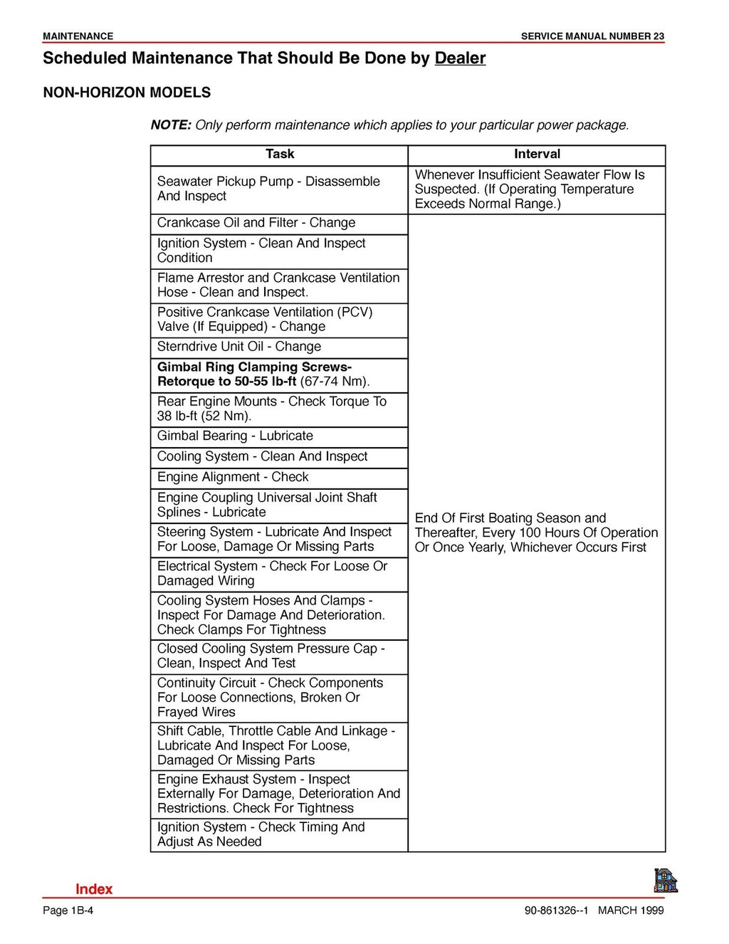 MERCURY MerCruiser Service Manual No. 23 Marine Engines - WIRE BOUND - COVERS