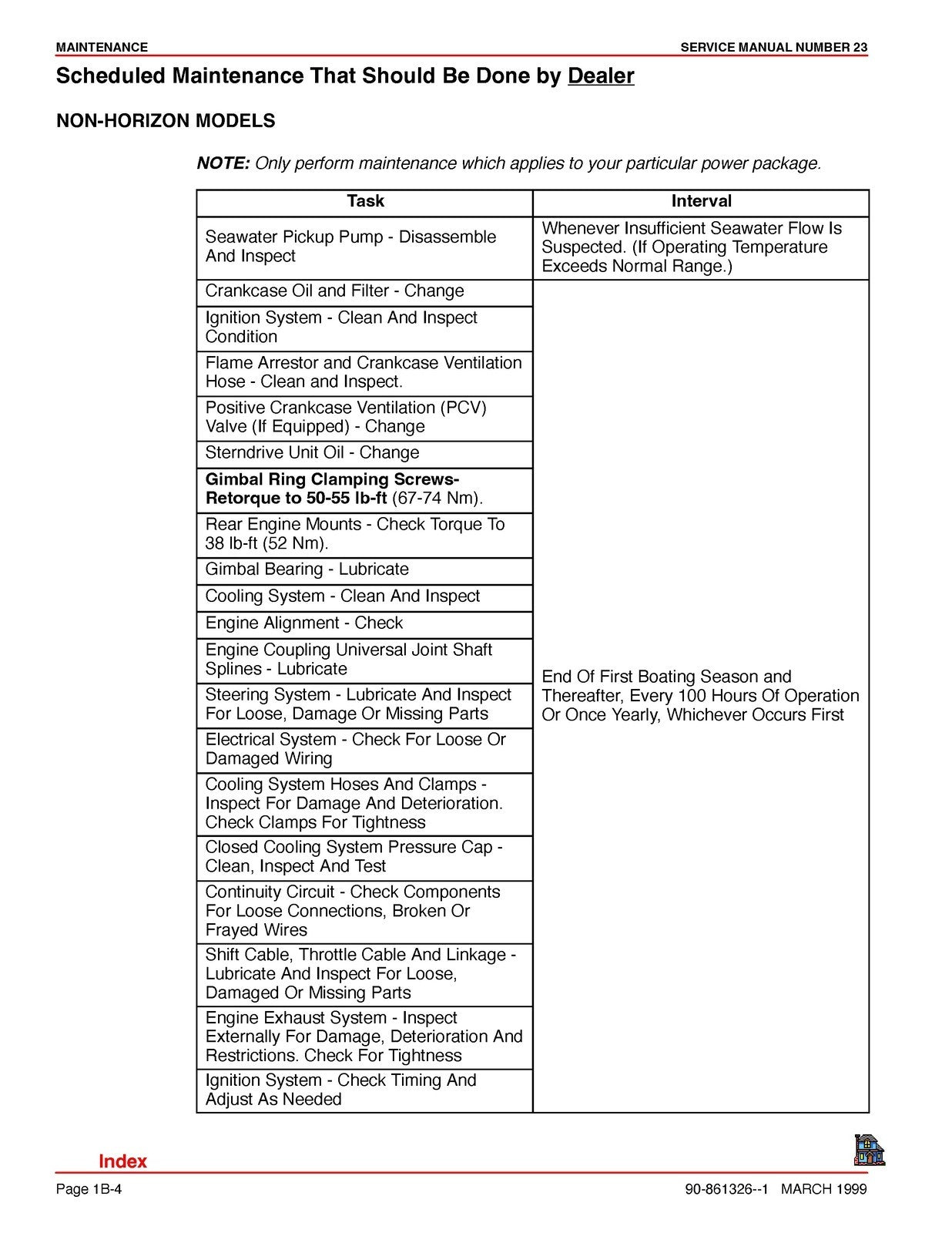 MERCURY MerCruiser Service Manual No. 23 Marine Engines - WIRE BOUND - COVERS