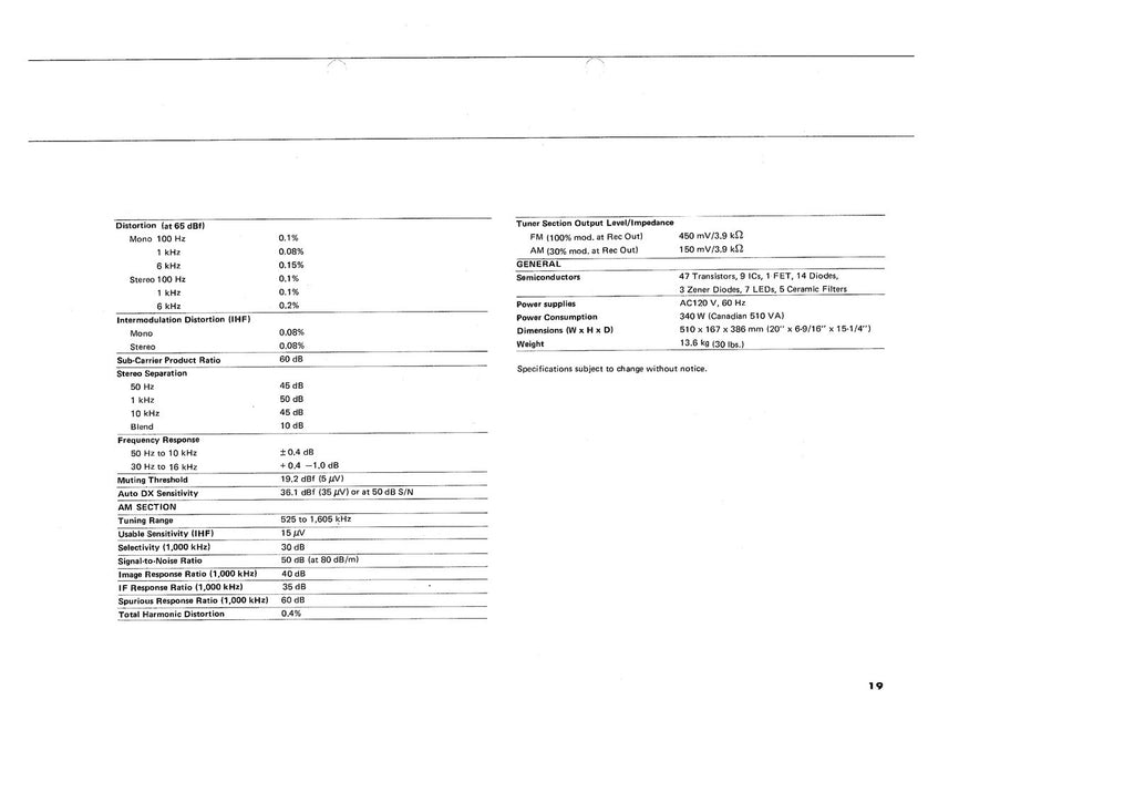 YAMAHA CR-840 OWNERS MANUAL - STEEL WIRE BOUND - PROTECTIVE COVERS