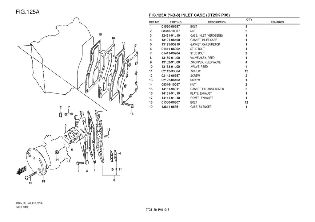 SUZUKI DT25 DF30 OUTBOARD PARTS CATALOGUE MANUAL - WIRE BOUND - THICK COVERS