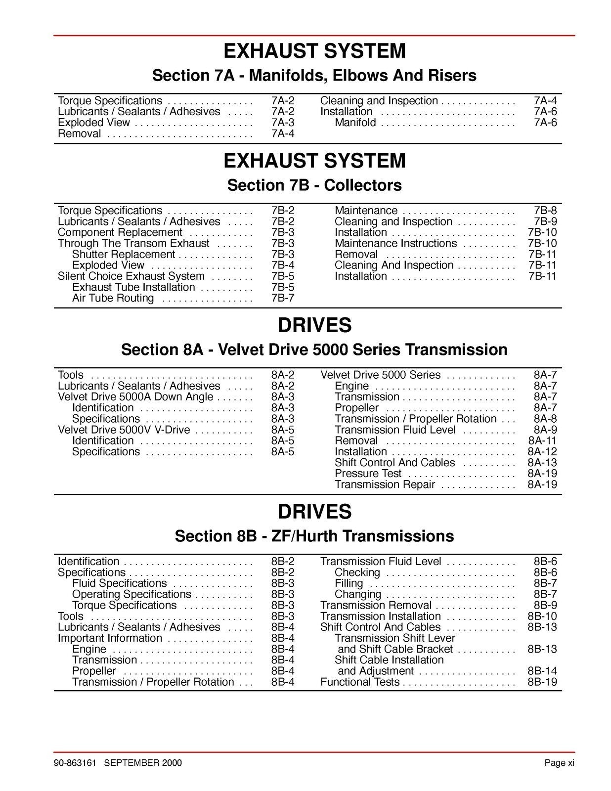 MERCURY Mercruiser No. 30 8.1L Gasoline Engine Service Manual WIRE BOUND, COVERS