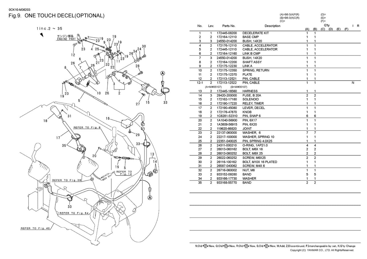 YANMAR B6-3 Excavator Parts Catalog Manual - STEEL WIRE BOUND - TOUGH COVERS