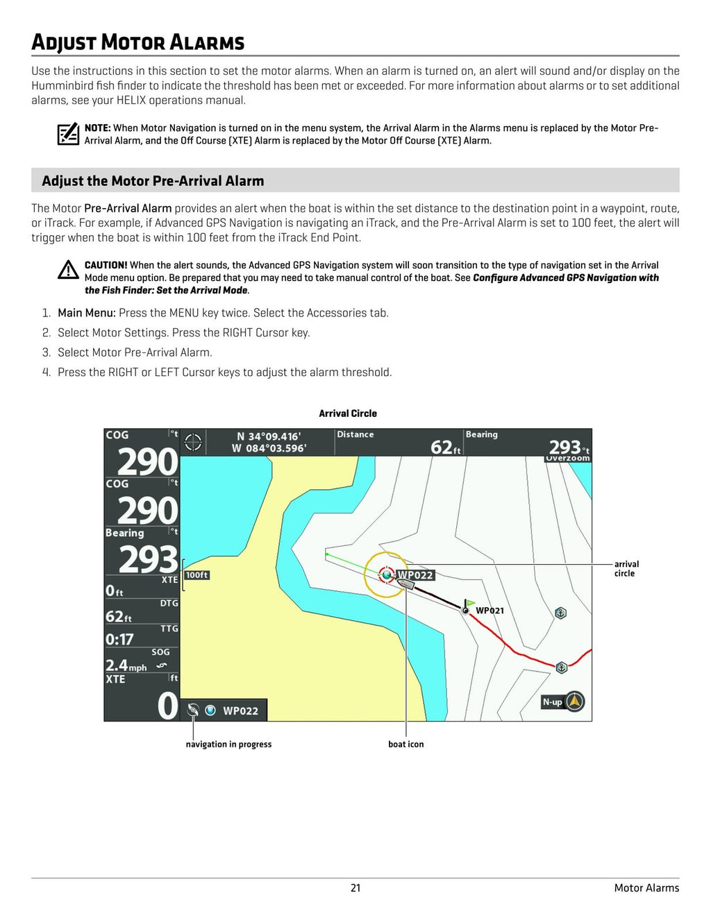 HUMMINBIRD ADVANCED GPS NAVIGATION Operators Guide Manual - WIRE BOUND - COVERS