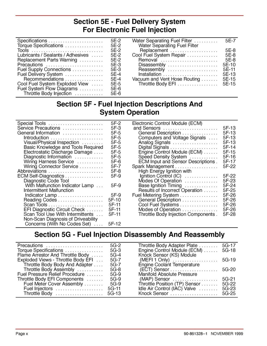 MERCURY No 25 Marine Engines GM V6 Service Manual - STEEL WIRE BOUND - COVERS
