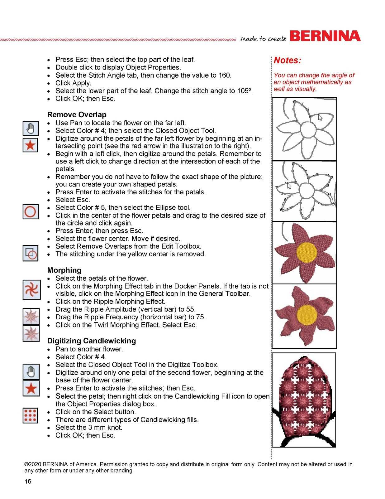 BERNINA Embroidery Software 8.2 WORKBOOK 3 ADVANCED FEATURES, WIRE BOUND, COVERS