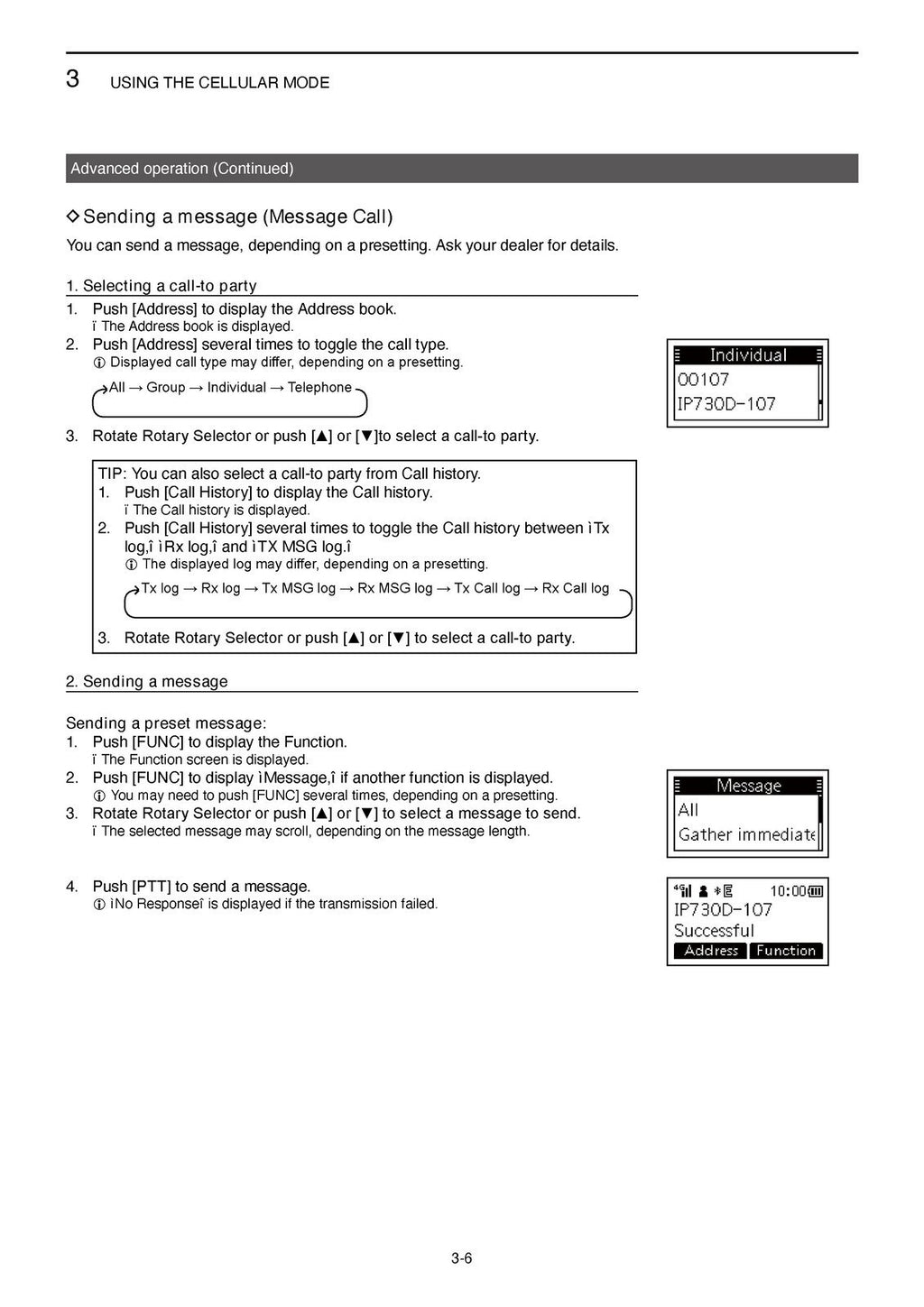 ICOM IP730D IP740D TRANSCEIVER INSTRUCTION MANUAL - WIRE BOUND - TOUGH COVERS