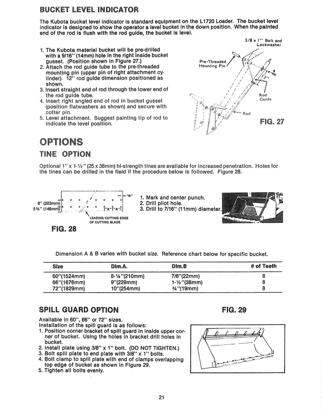 KUBOTA L1720 LOADER Operators Manual - STEEL WIRE BOUND - PROTECTIVE COVERS