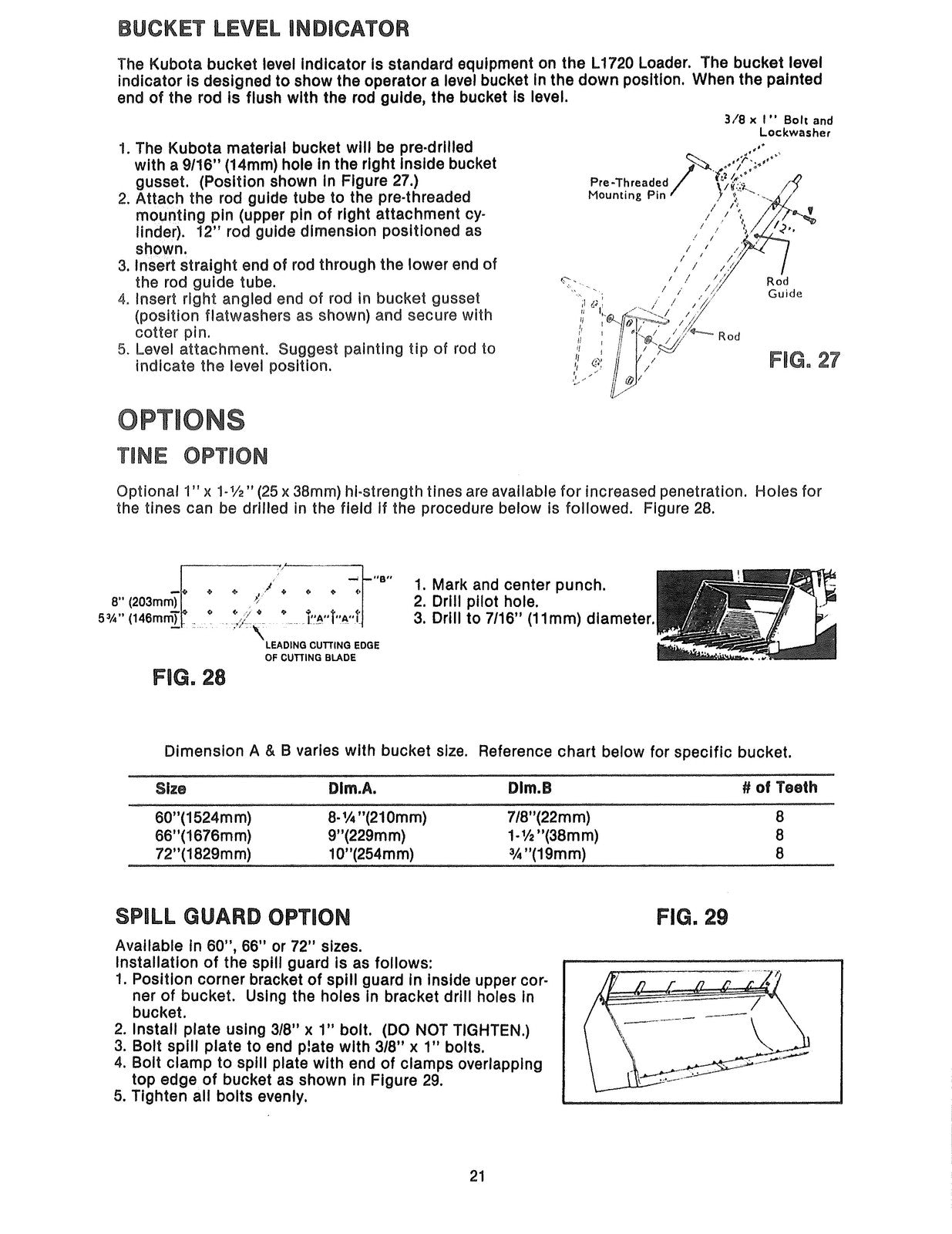 KUBOTA L1720 LOADER Operators Manual - STEEL WIRE BOUND - PROTECTIVE COVERS