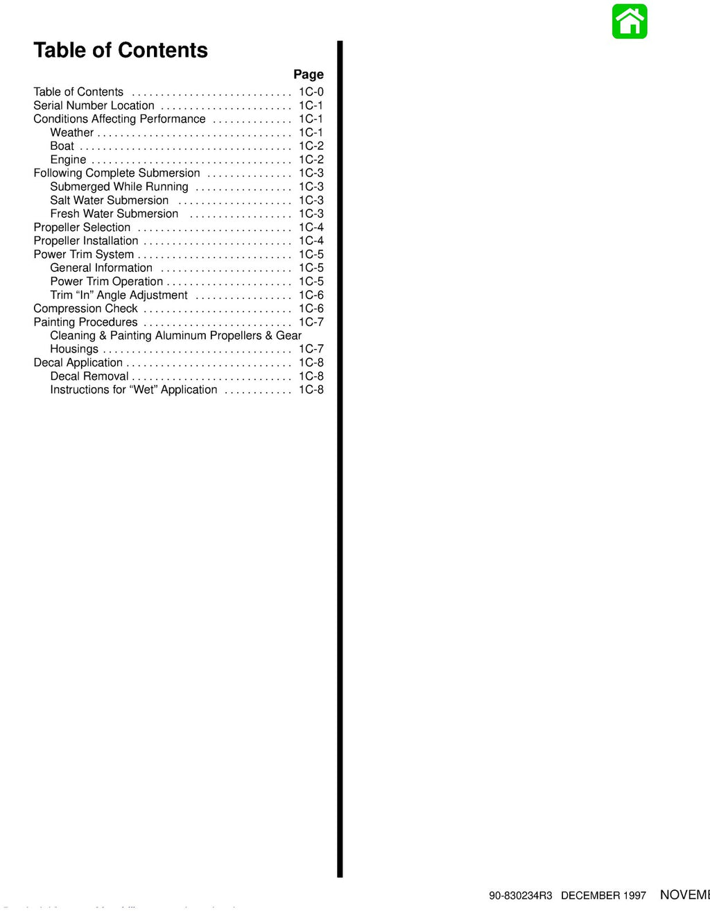 MERCURY 75 MARATHON 75 SEA PRO 90 100 115 125 65/80 JET '97 SERVICE MANUAL BOUND