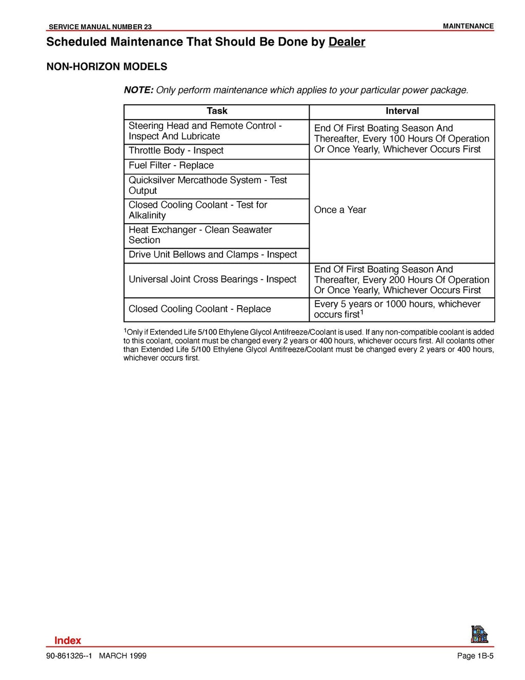 MERCURY MerCruiser Service Manual No. 23 Marine Engines - WIRE BOUND - COVERS