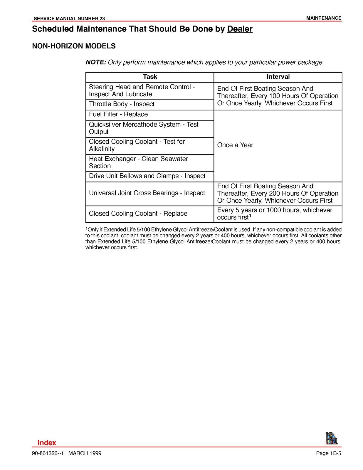 MERCURY MerCruiser Service Manual No. 23 Marine Engines - WIRE BOUND - COVERS