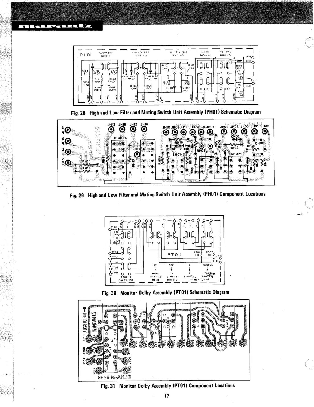 MARANTZ 2240B SERVICE MANUAL - STEEL WIRE BOUND, TOUGH COVERS - FOLDOUT DIAGRAMS