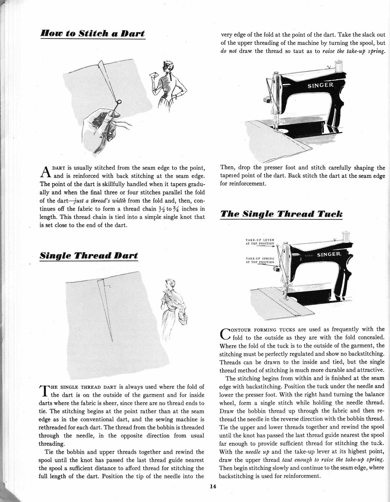 SINGER Sewing Skills Reference Book Manual - WIRE BOUND - TOUGH COVERS