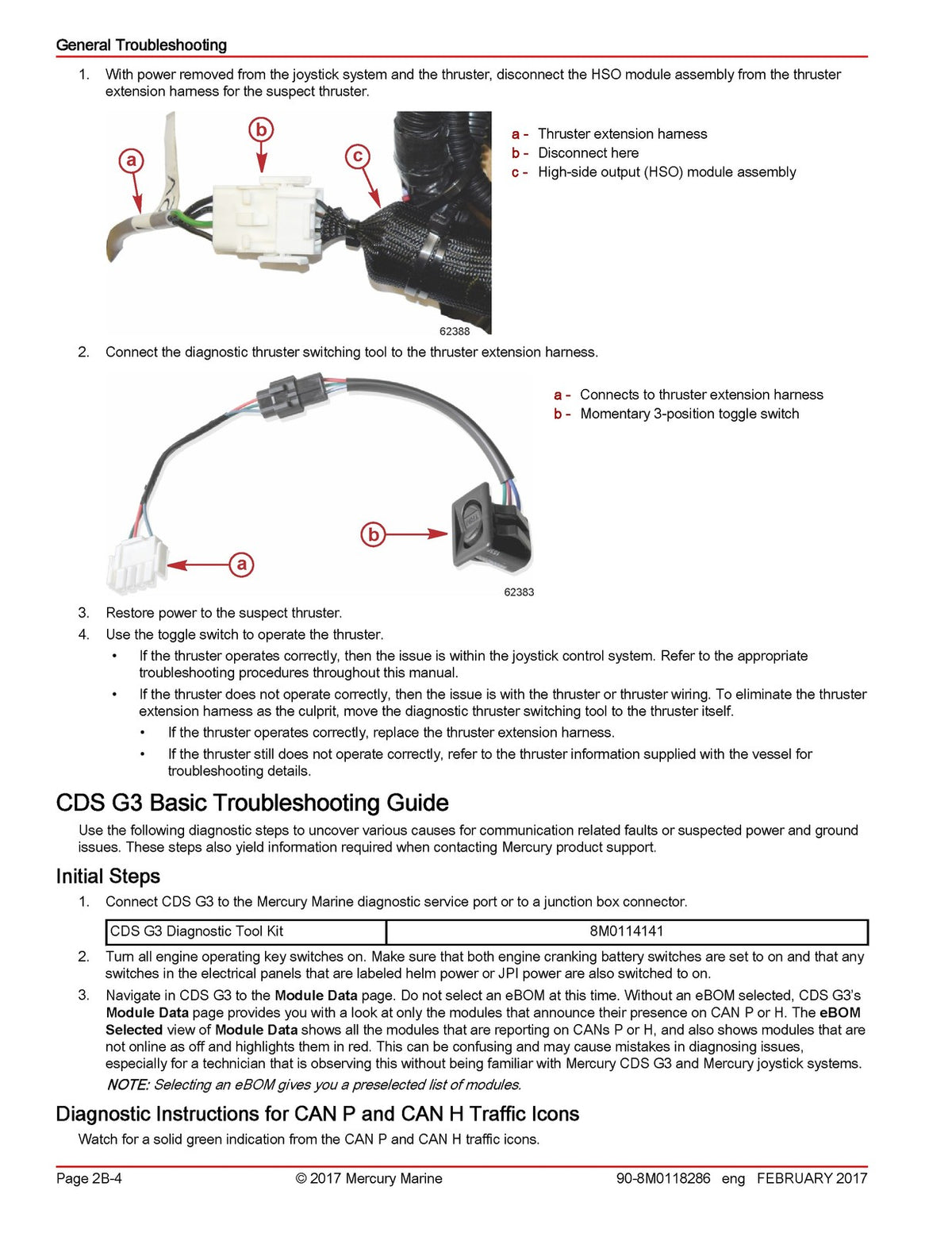MERCURY MERCRUISER Joystick Piloting For Inboards Diagnostic Manual 2017 - BOUND