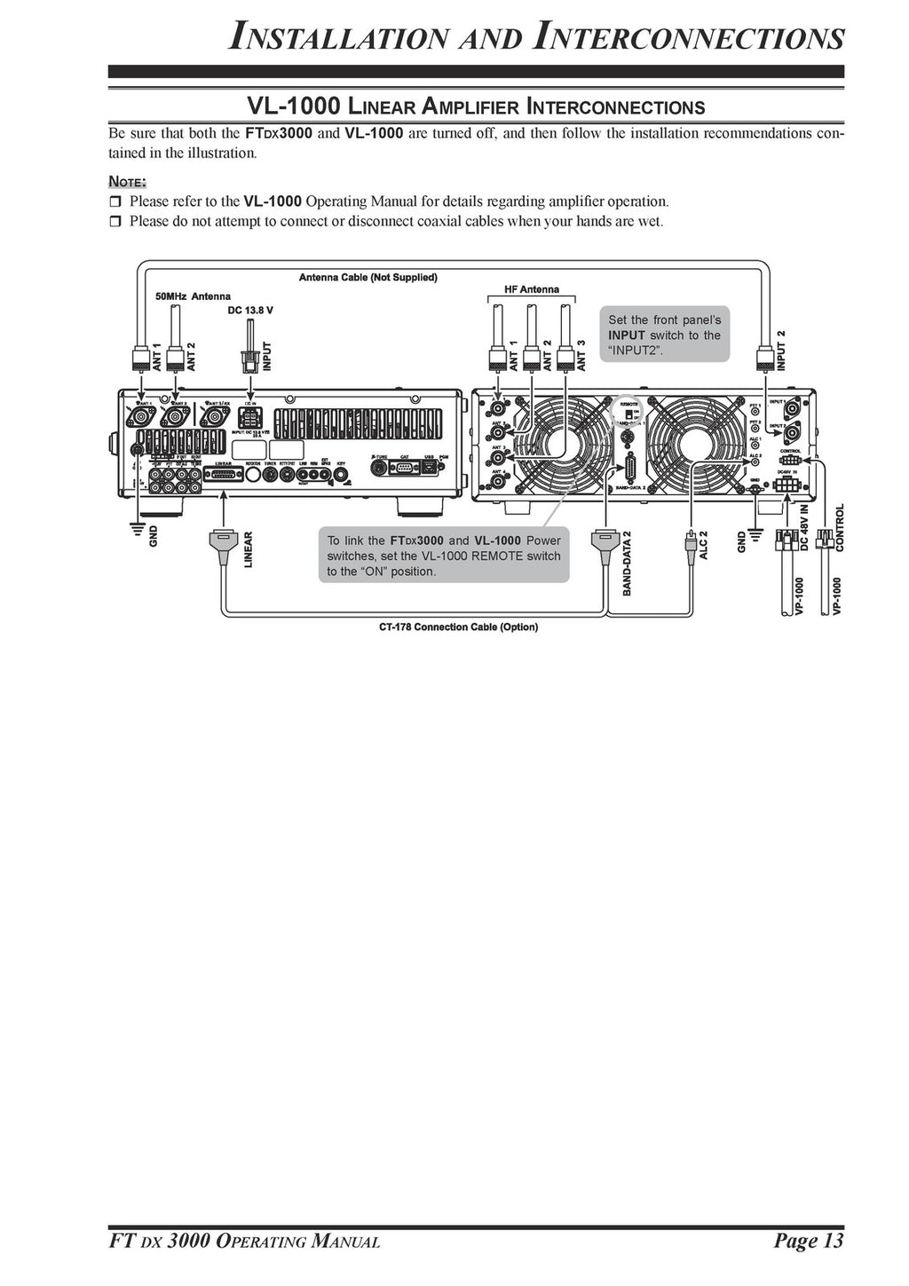 YAESU FT DX 3000 BUNDLE: OPERATING & TECHNICAL MANUAL - BOUND, COVERS, FOLDOUTS